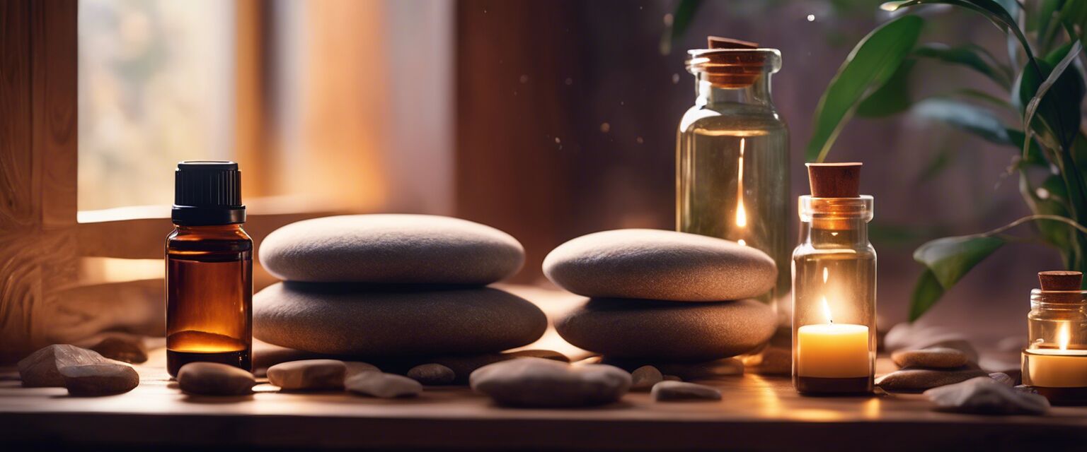 Calming Reiki room with essential oils
